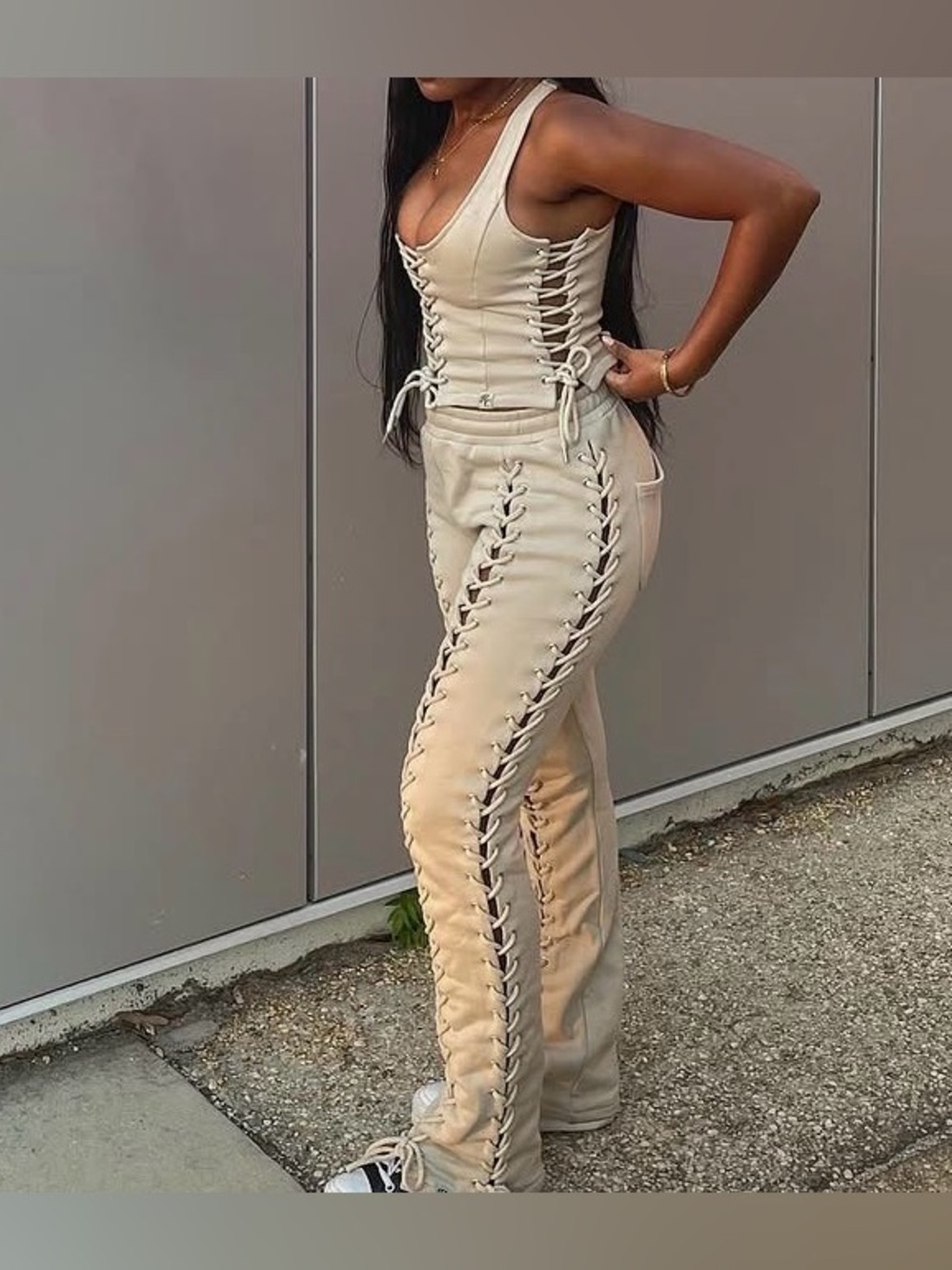 Hidden Cult Lace-Up Set